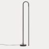 Stoječa svetilka Bow, črn aluminij, LED 10 W, zatemnjevanje, višina 120 cm