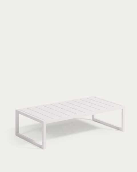 Vrtni klupski stolić Comova, aluminij, bijeli ili crni, 114 x 60 cm
