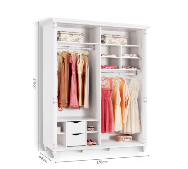 Klizni ormar Romantic, dimenzije 171 x 210 x 65 cm