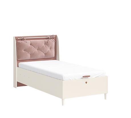 Podizni krevet Elegance s tapeciranim uzglavljem, 100 x 200 ili 120 x 200 cm