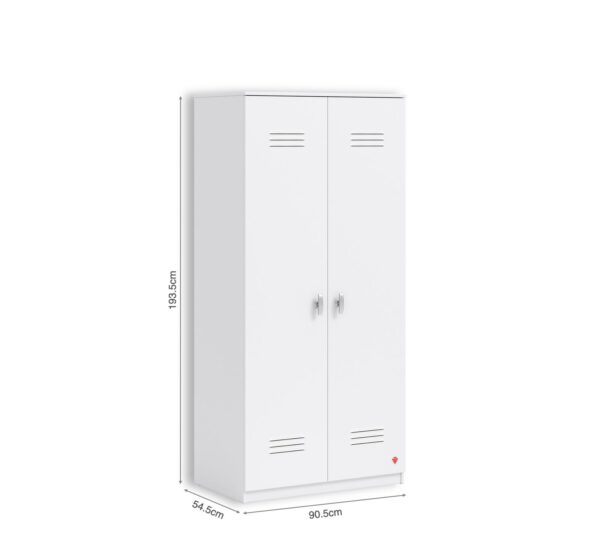 Garderobna omara Locker, bela