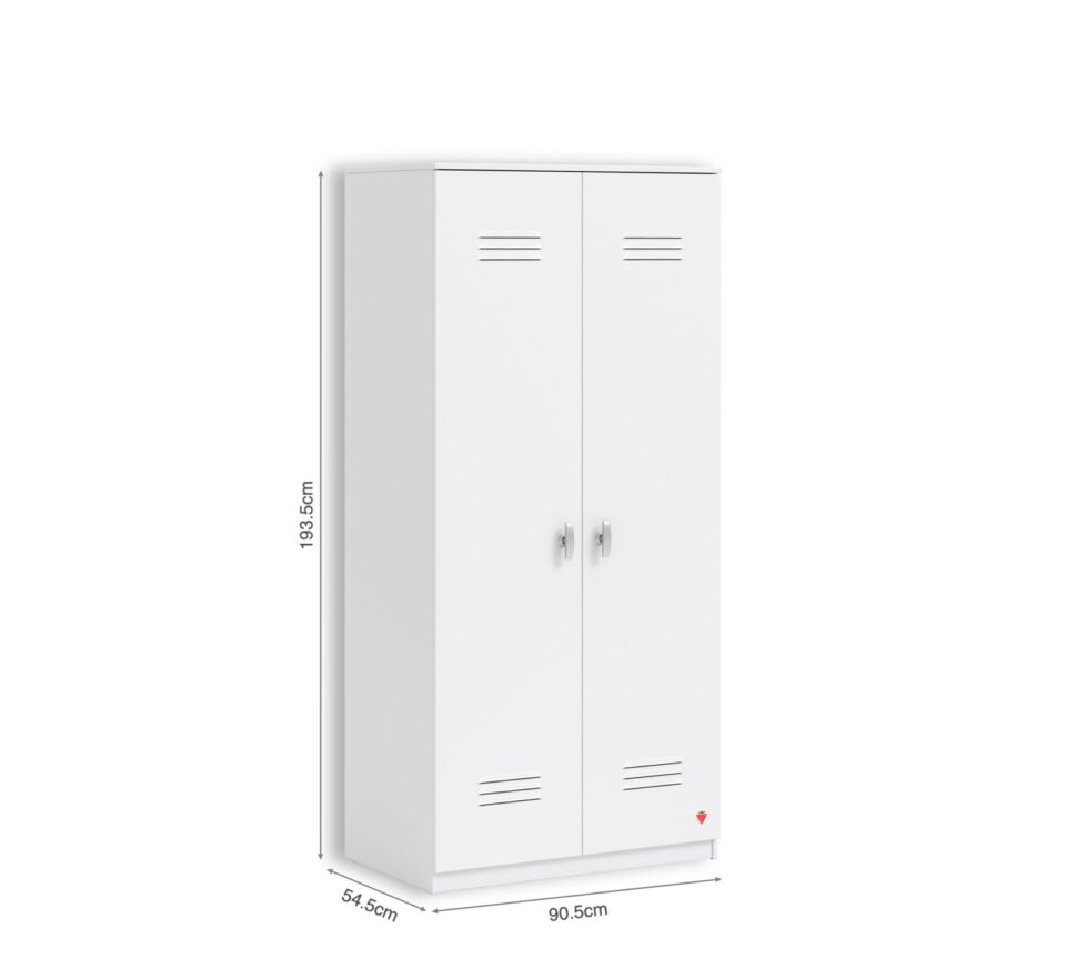 Garderobna omara Locker, bela