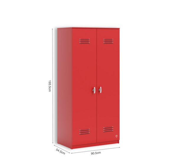 Garderobna omara Locker, rdeča