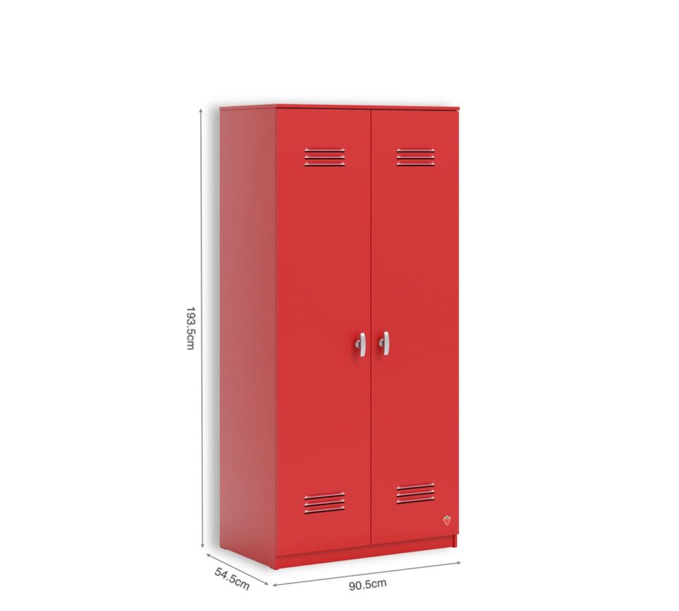 Garderobna omara Locker, rdeča