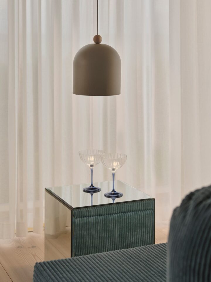 Gaston | Viseča svetilka | Svetlo rjava
