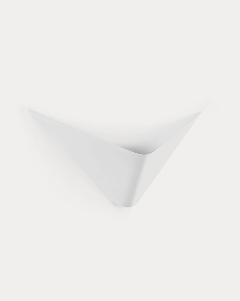 Stenska svetilka Ginebra, jeklo v obliki črke V, 39 x 11 x 22 cm