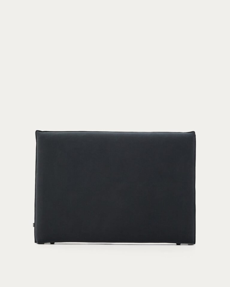Vzglavje Jaira za posteljo 150 cm, bombaž in lan, antracit, 170 x 118 cm