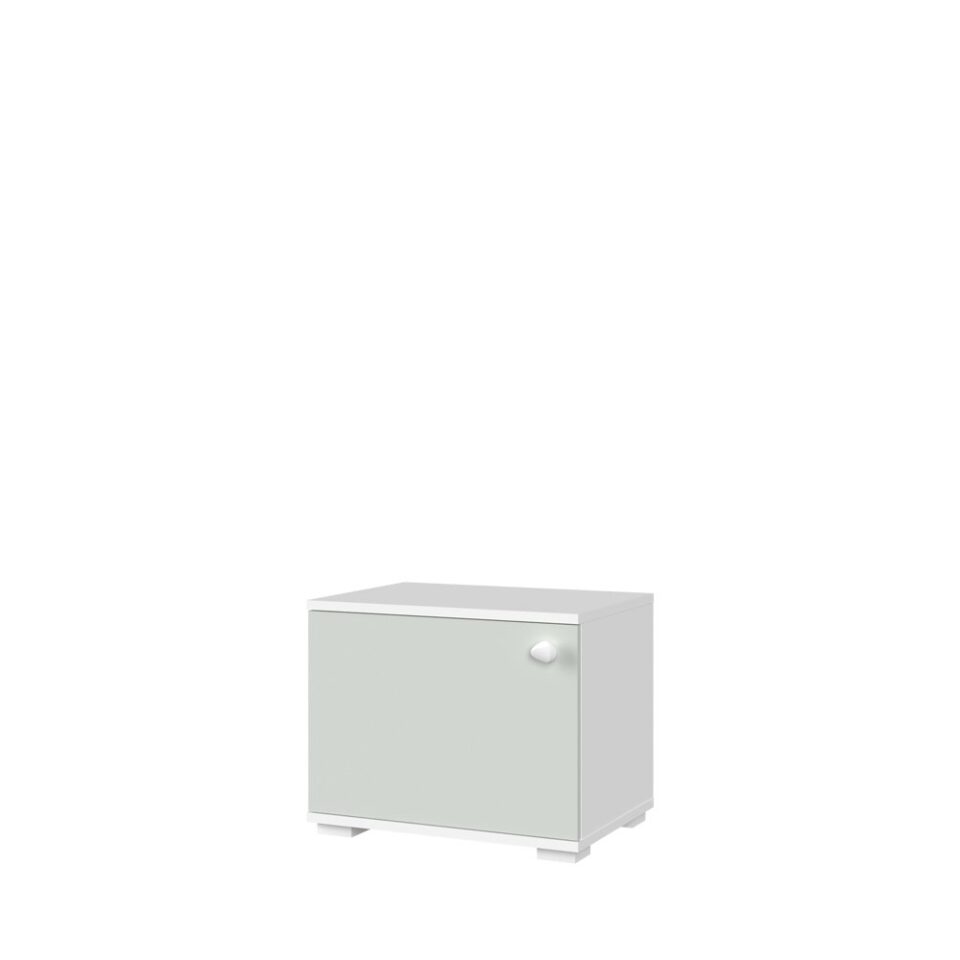 Nočna omarica All Room Concept A2, fronte svetlo zelena