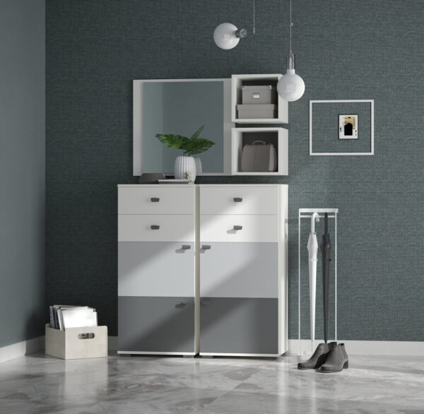 Predsoblje All Room Concept, dva ormarića s ogledalom, varijanta 8