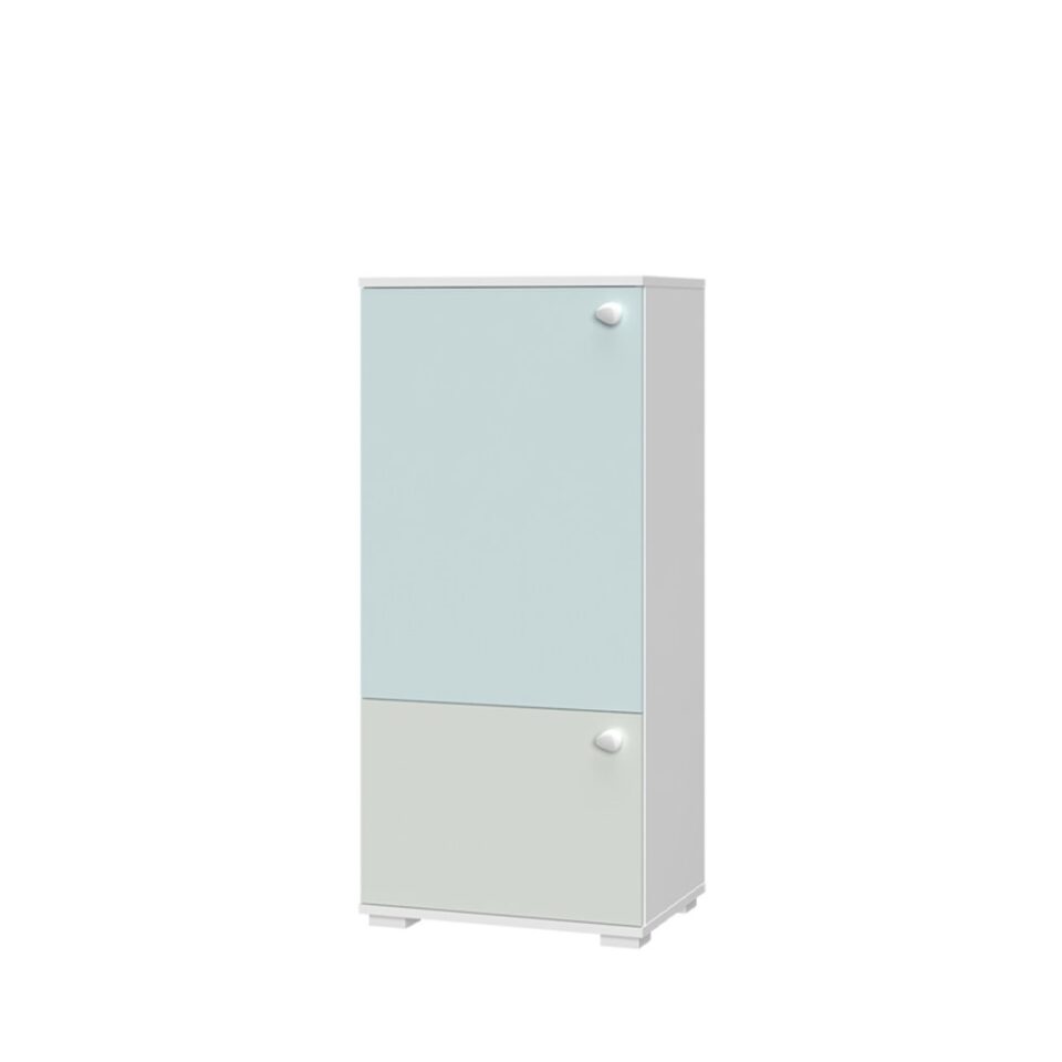 Omarica All Room Concept B1, fronte svetlo modra in svetlo zelena