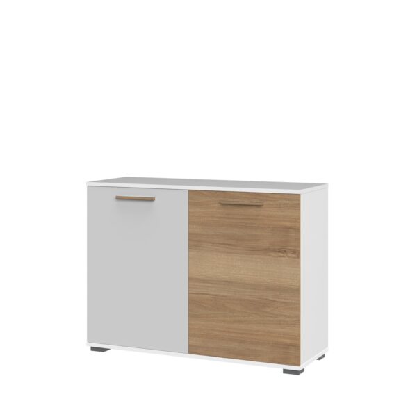 Komoda All Room Concept C1, fronte biserno siva in pacifik oreh