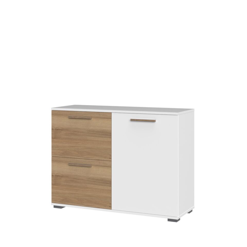 Komoda All Room Concept C2, fronte pacifik oreh in bela