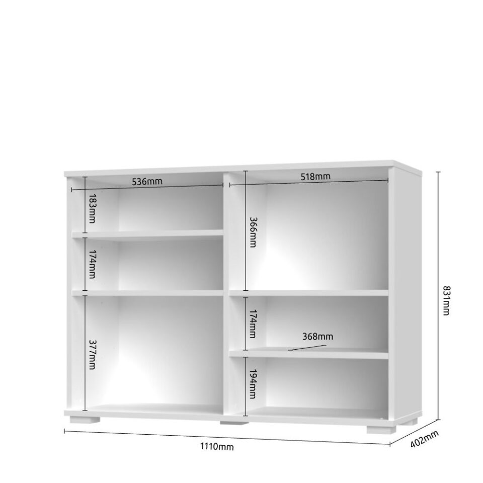 Komoda All Room Concept C3, skica z merami