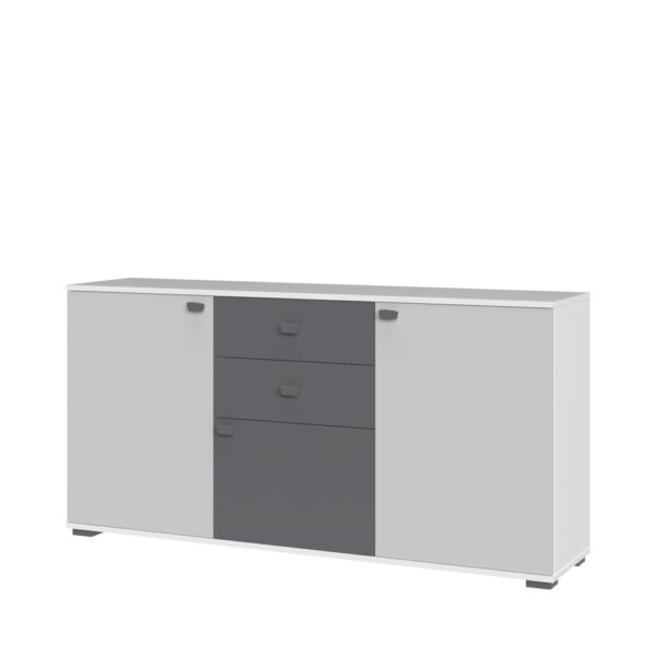 Komoda All Room Concept D4, fronte biserno siva in grafit