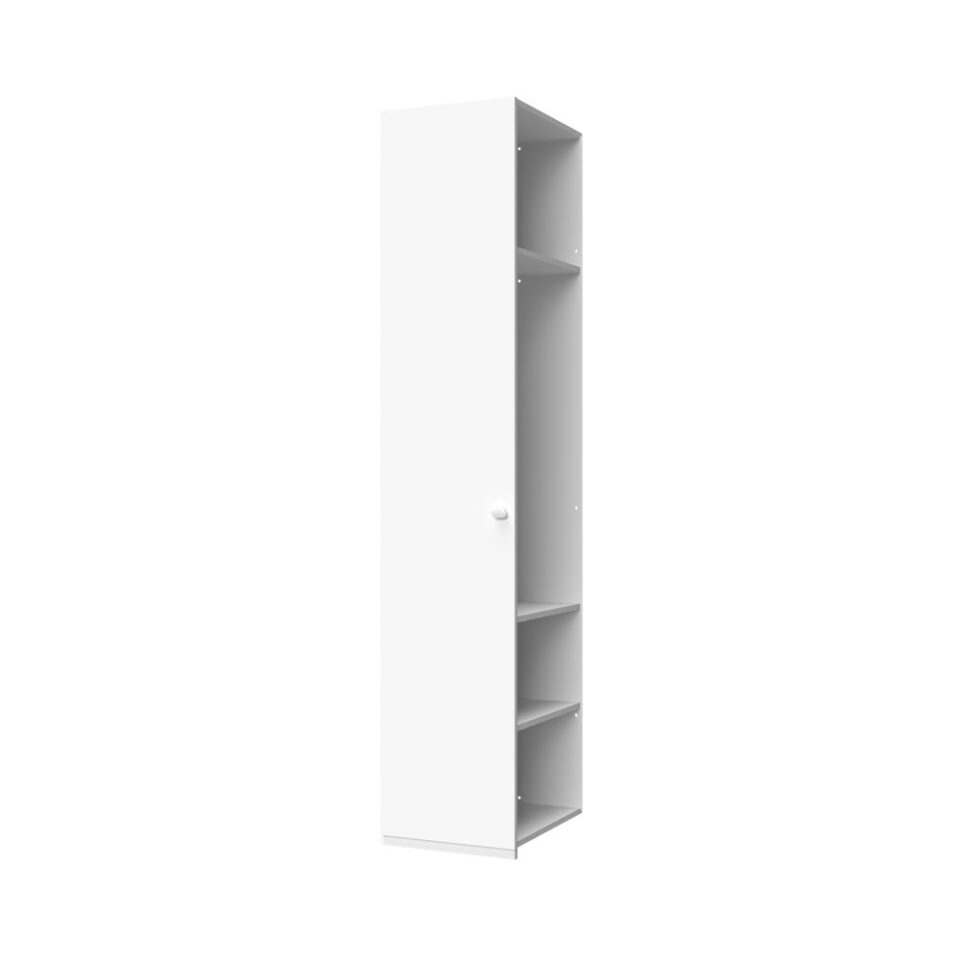 Dodatna garderobna omara All Room Concept DP1, bela, gumb kamen bela