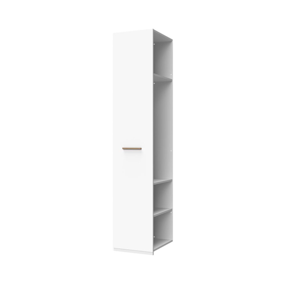 Dodatna garderobna omara All Room Concept DP1, bela, ročaj grafit 192