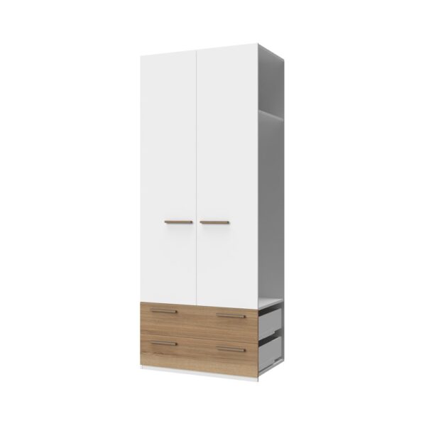 Dodatni garderobni ormar s dvojim vratima i dvjema ladicama All Room Concept DP22/AR, širina 90 cm