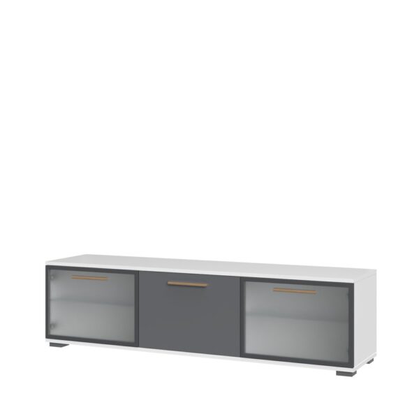 TV omarica All Room Concept E2, fronte grafit, s steklenim krilom