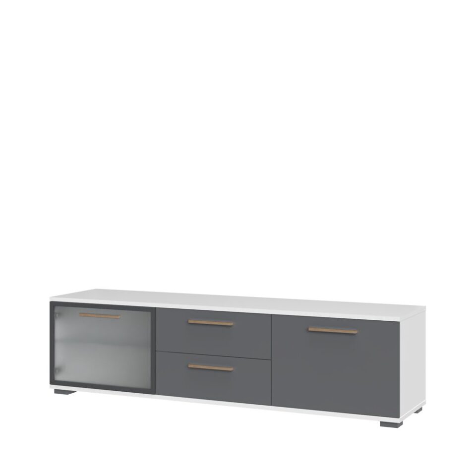TV omarica All Room Concept E5, fronte grafit, s steklenim krilom