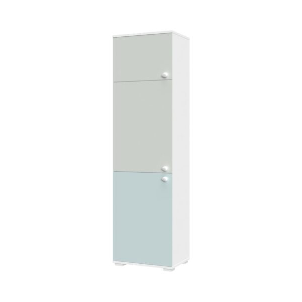 Visoka omara All Room Concept F3, fronte svetlo zelena in svetlo modra