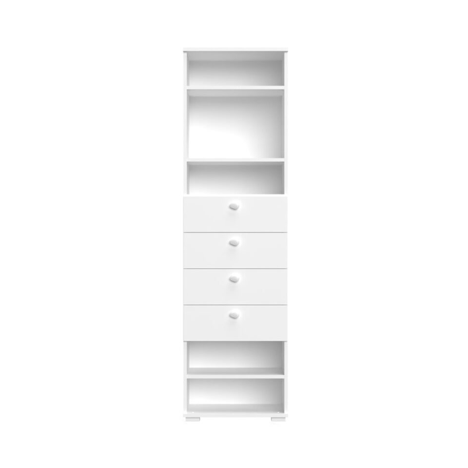 Visoka omara All Room Concept F7, notranjost brez front, raspored 1