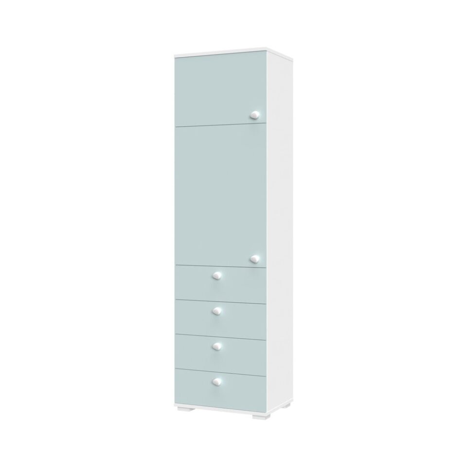 Visoka omara All Room Concept F7, fronte svetlo modra