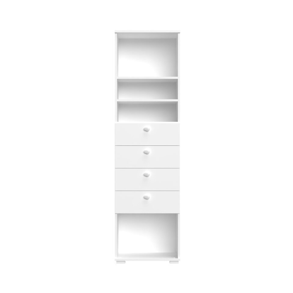 Visoka omara All Room Concept F8, notranjost brez front, raspored 2