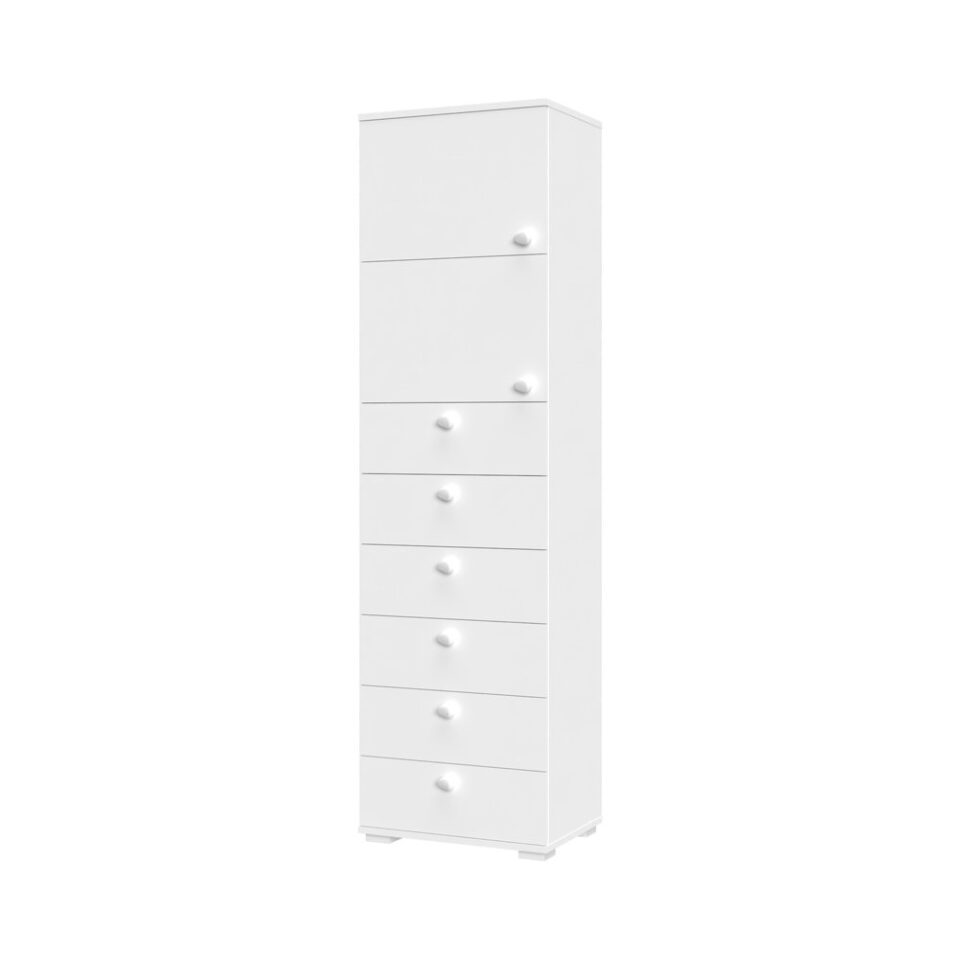Visoka omara All Room Concept F9, fronte bela