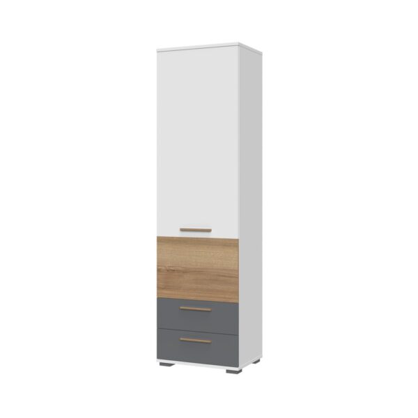 Visoka omara All Room Concept G1, fronte pacifik oreh in grafit