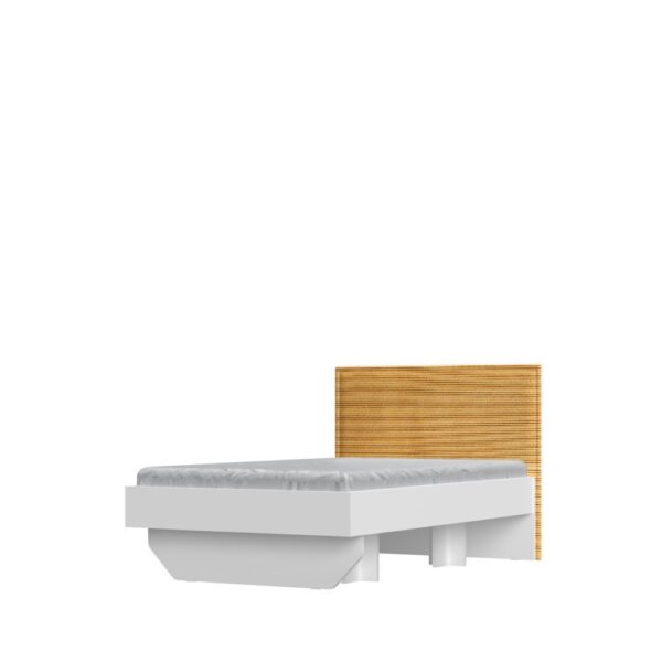 Postelja 120 All Room Concept KR120, uzglavje rumeni zamet