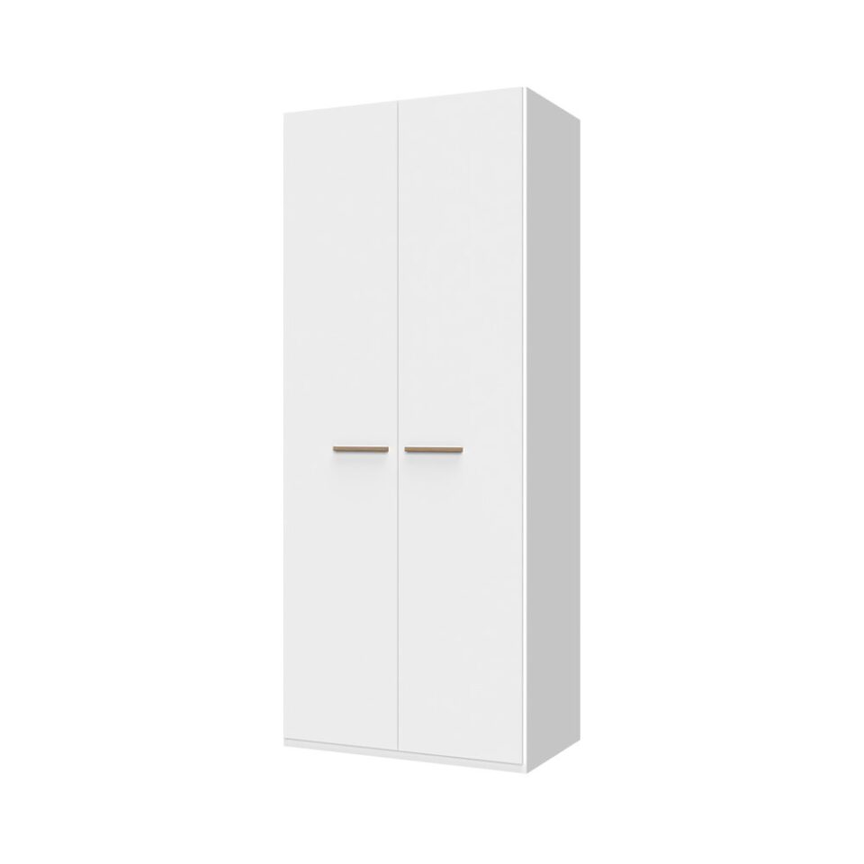 Dvodelna garderobna omara All Room Concept P2, bela, ročaj grafit 192