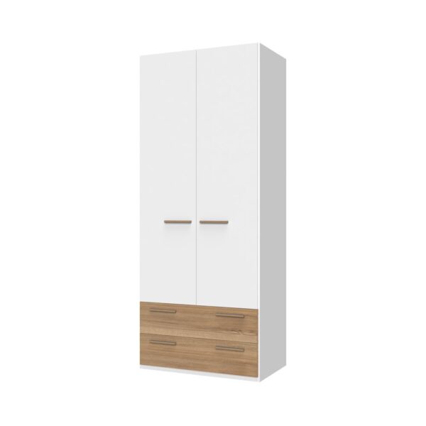 Garderobni ormar s dvojim vratima i dvjema ladicama All Room Concept P22/AR, širina 92 cm