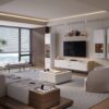 Dnevna soba Radda Air, sestav, Pepper White in Furneo hrast