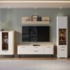 Dnevna soba Radda Air, sestav, Pepper White in Furneo hrast