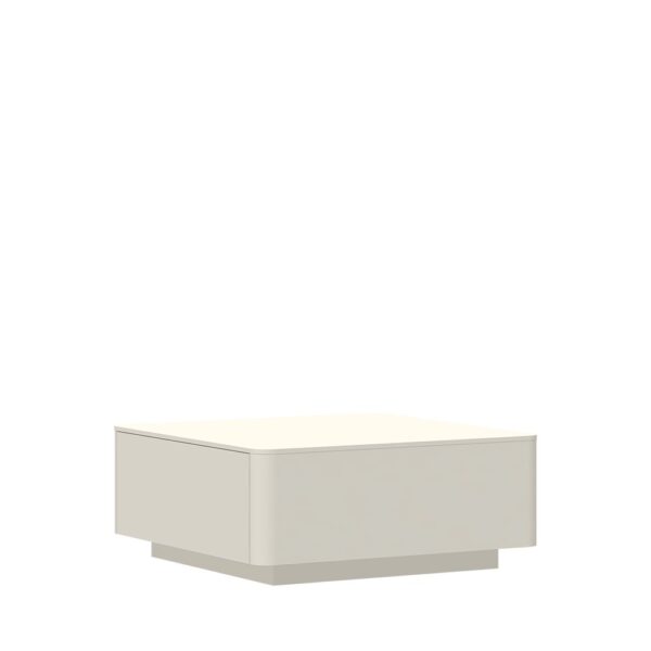 Klubska mizica Radda Air KLS/AI, Pepper White / Furneo hrast, pogled pod kotom