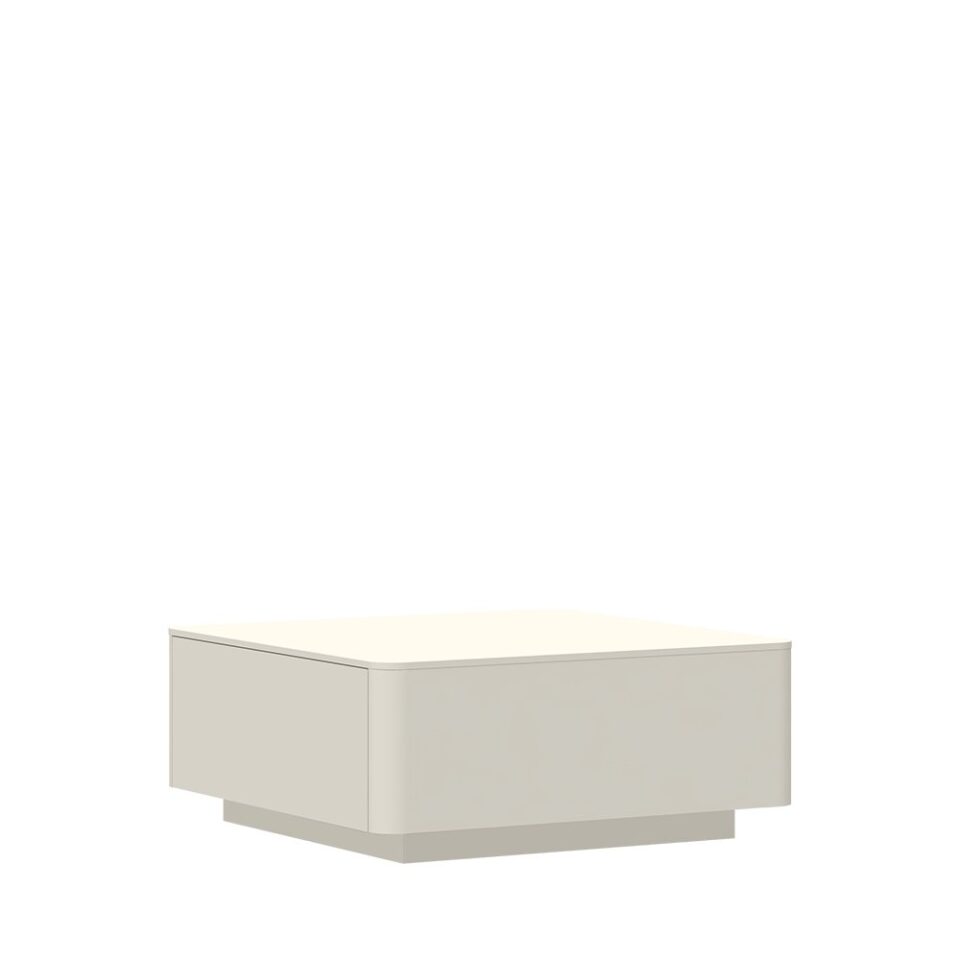 Klubska mizica Radda Air KLS/AI, Pepper White / Furneo hrast, pogled pod kotom