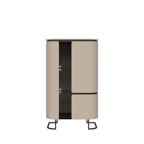 Vitrina Radda Aura V83-2KS/AU, Mokka / Barok hrast, pogled od spredaj