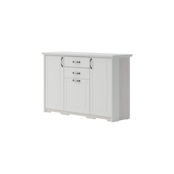 Komoda s trojim vratima i dvjema ladicama Radda Evergreen EG-K32, širina 159 cm