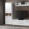 Dnevna soba Radda Piano, sestav, kristalno bela visoki sijaj