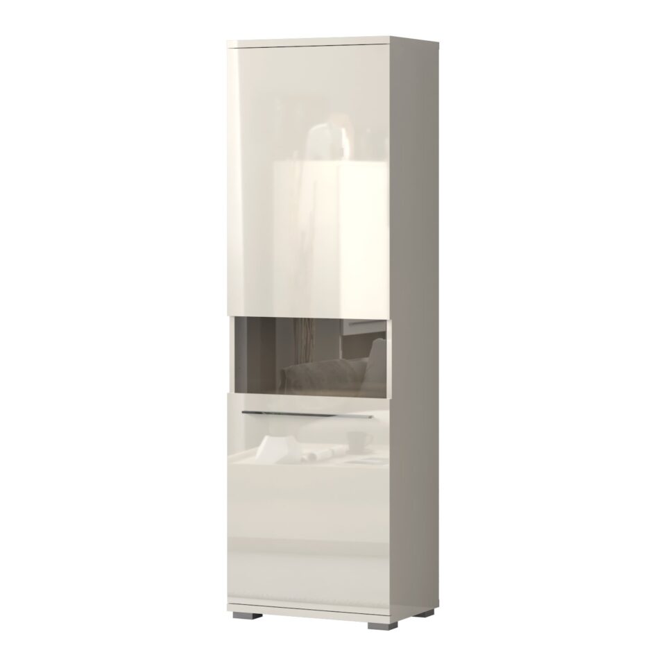 Vitrina Radda Piano V60XV-1KS/PN, Bež HG