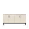 Komoda Regent K173-4K/RG, Pepper White, pogled od spredaj