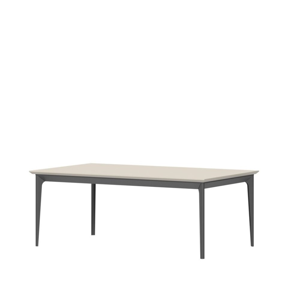 Klubska mizica Regent KLS/RG, Pepper White, pogled pod kotom