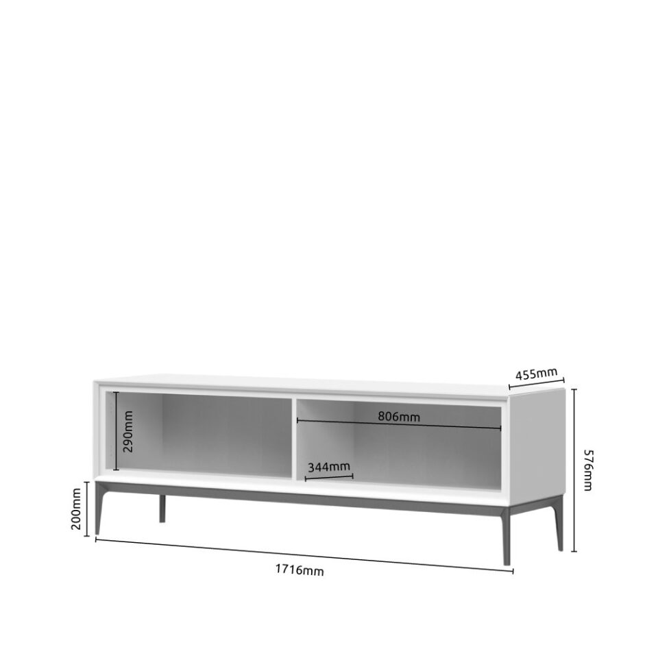 TV omarica Regent TV173-4K/RG, Pepper White, skica z merami