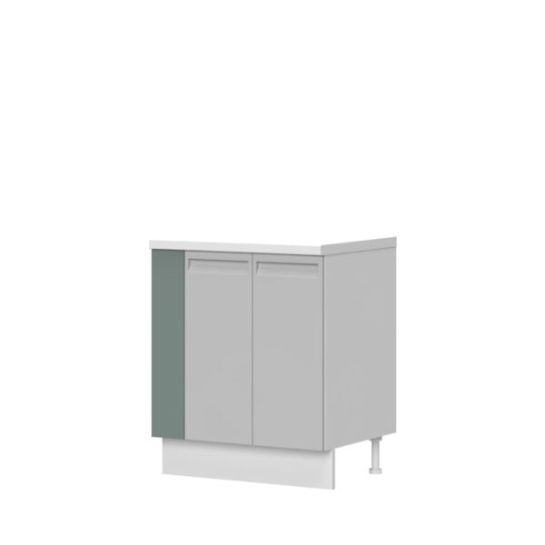 Prilagodni element (blenda) za spodnje omarice Integra PR-R, širina 15 cm, korpus null, fronta Forest green