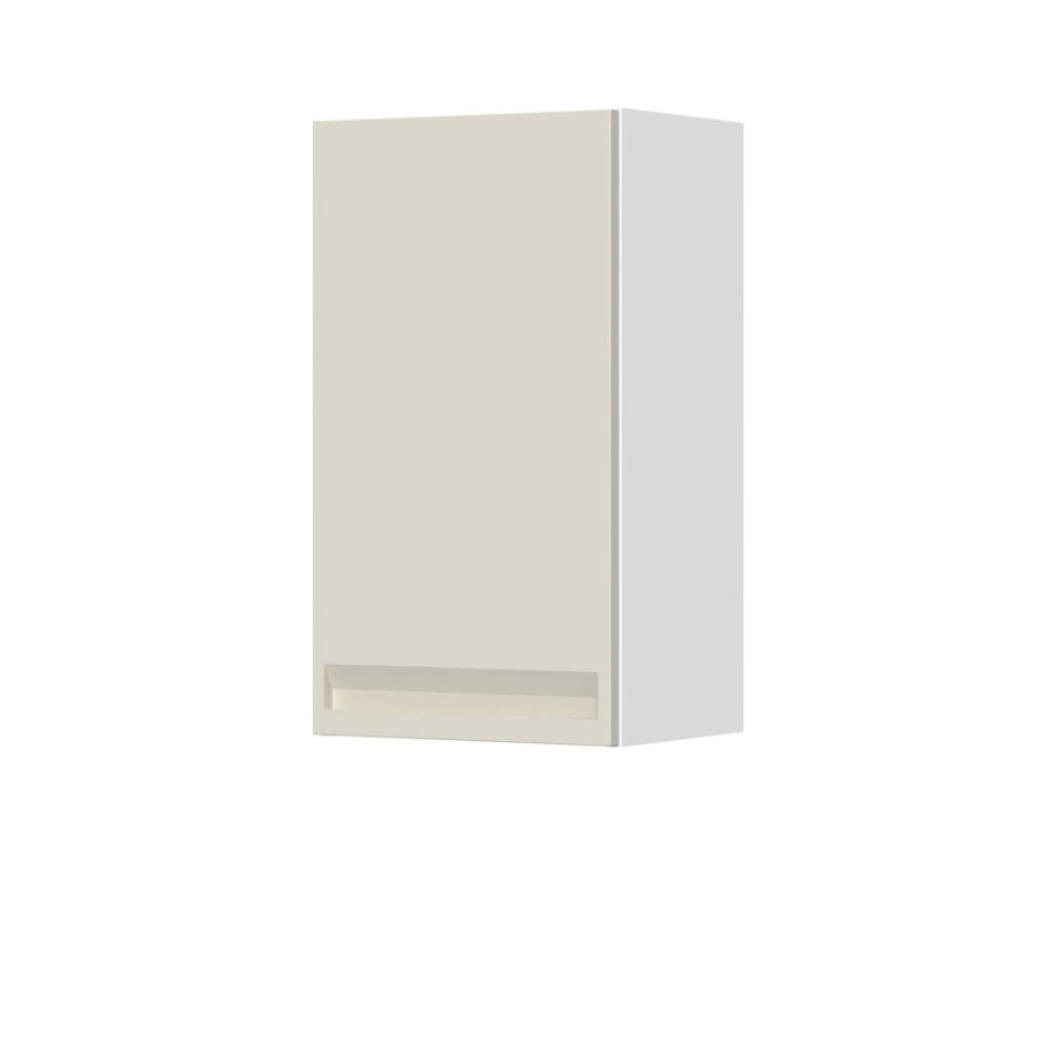 Kuhinjska zgornja viseča omarica z enimi vrati Integra V7-40-1K/7, 40 cm, višina 72 cm, korpus Bela, fronta Pepper White