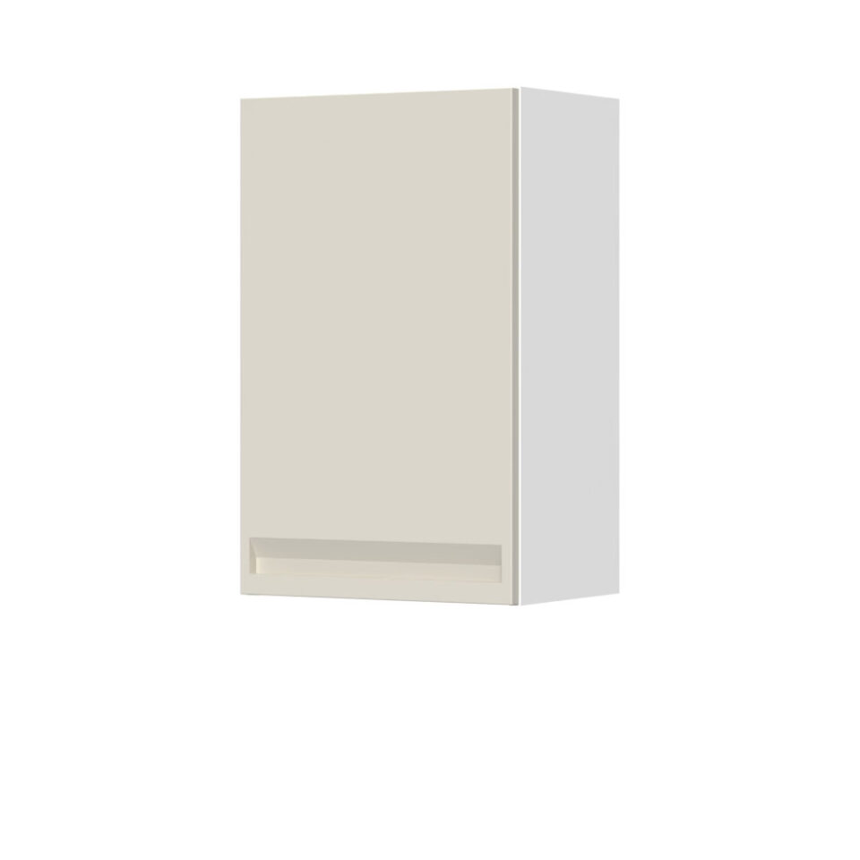 Kuhinjska zgornja viseča omarica z enimi vrati Integra V7-45-1K/7, 45 cm, višina 72 cm, korpus Bela, fronta Pepper White