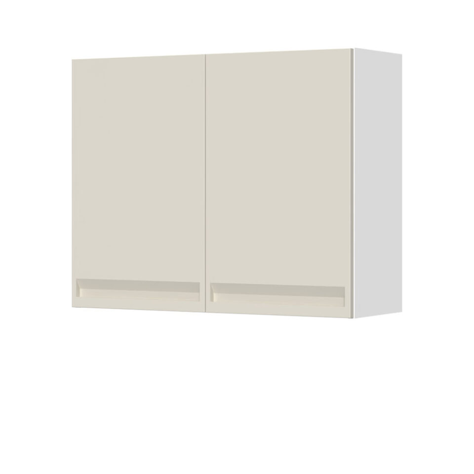 Kuhinjska zgornja viseča omarica z dvojnimi vrati Integra V7-90-2K/7, 90 cm, višina 72 cm, korpus Bela, fronta Pepper White