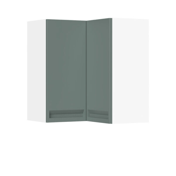 Kuhinjska zgornja viseča omarica z dvojnimi vrati Integra V7-UG-2K/7, 64 cm, višina 72 cm, korpus Bela, fronta Forest green
