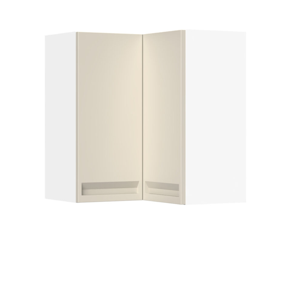 Kuhinjska zgornja viseča omarica z dvojnimi vrati Integra V7-UG-2K/7, 64 cm, višina 72 cm, korpus Bela, fronta Pepper White