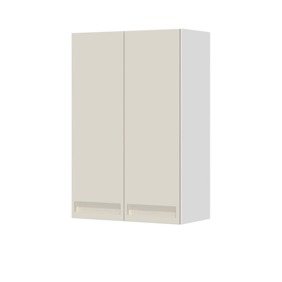 Kuhinjska zgornja viseča omarica z dvojnimi vrati Integra V9-60-2K/7, 60 cm, višina 91 cm, korpus Bela, fronta Pepper White